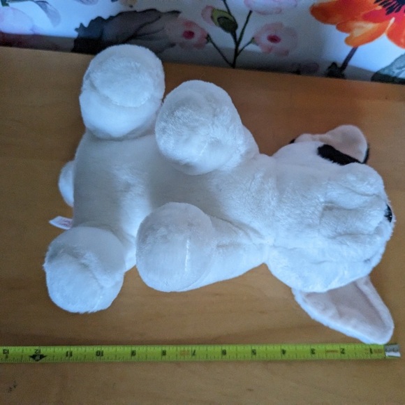 Ty marcel velvety French bulldog 12" Plush dog 100% shell stuffed animal white - Picture 6 of 10